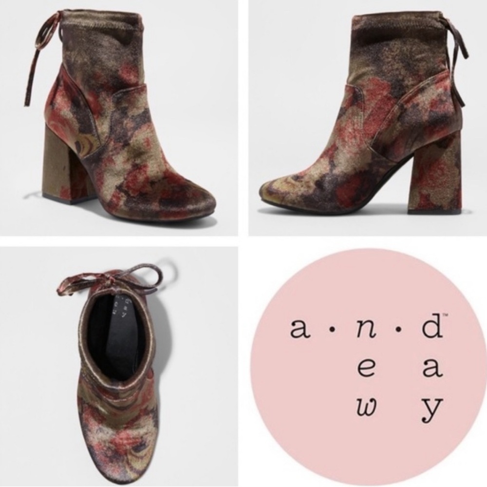 a new day Women's Multicolor Ankle Boots